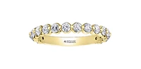 18K Yellow Gold 1.00cttw Canadian Diamond Band - 4.5