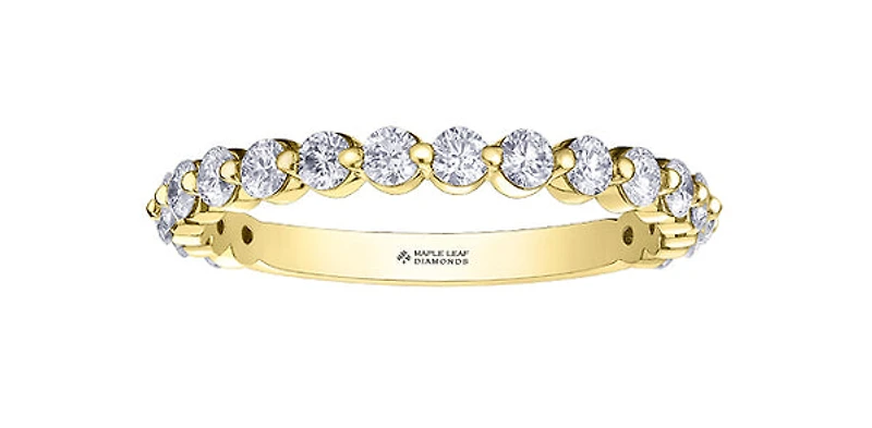 18K Yellow Gold 0.75cttw Canadian Diamond Band - / 4.5