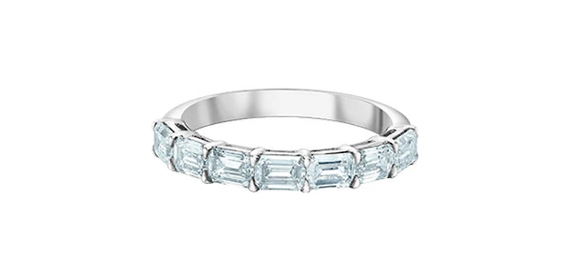 14K White Gold 1.60cttw Lab Grown Diamond Band