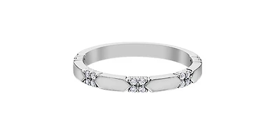 10K White Gold 0.12cttw Diamond Ring