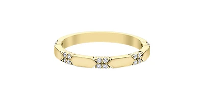 10K Yellow Gold 0.12cttw Diamond Ring