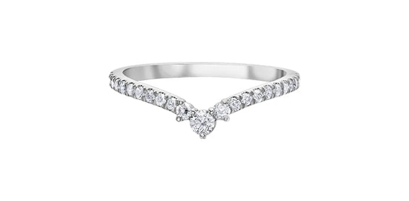 10K White Gold 0.33cttw Diamond Ring