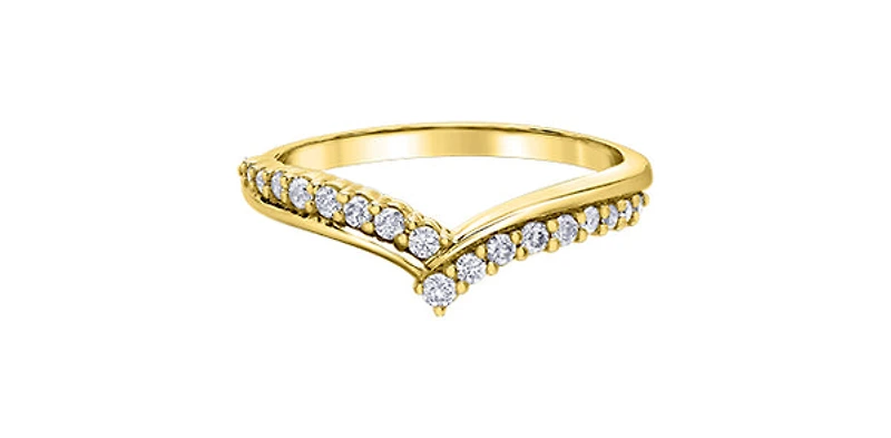 10K Yellow Gold cttw Diamond Ring