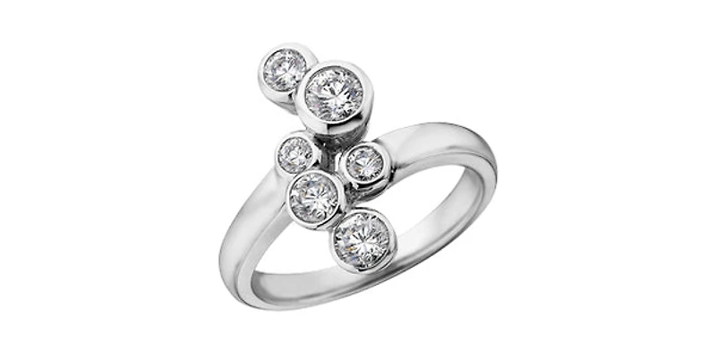 14K White Gold 0.50cttw Diamond Ring
