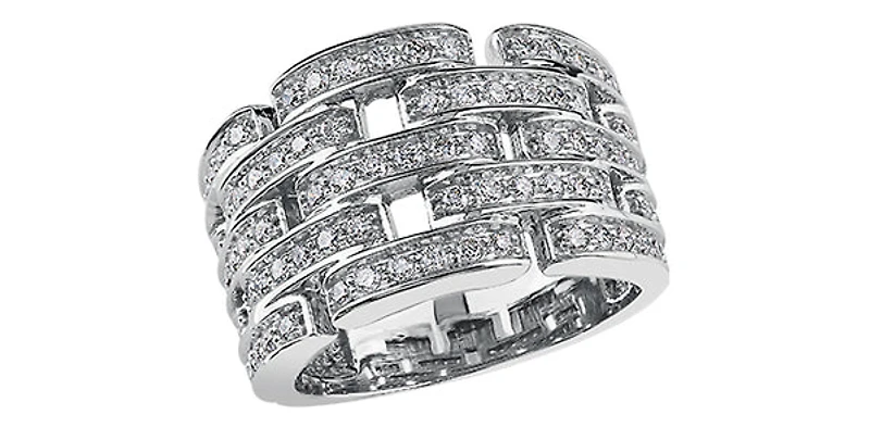 10K White Gold 1.00 cttw Diamond Ring