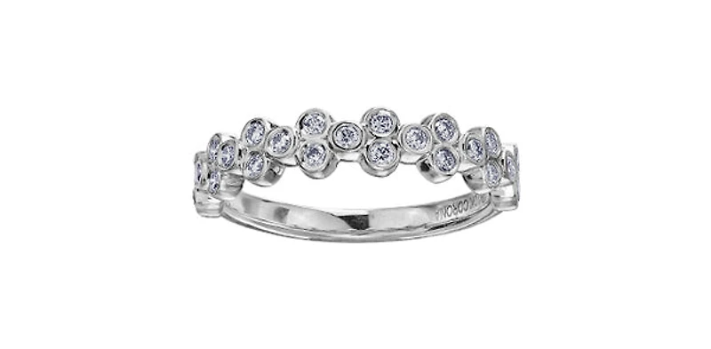 10K White Gold 0.35cttw Diamond Ring