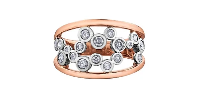 14K White & Rose Gold 0.50cttw Diamond Ring