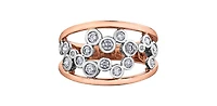 14K White & Rose Gold 0.50cttw Diamond Ring - 4.5