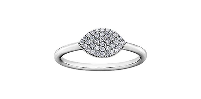 10K White Gold 0.15cttw Diamond Ring