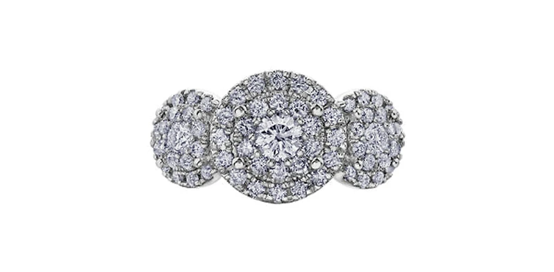 10K White Gold 1.00cttw Diamond Ring - / 4.5