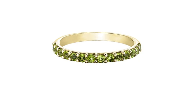 10K Yellow Gold Peridot Ring - /