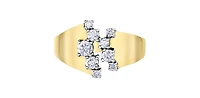 10K 2 Tone Gold 0.50cttw Diamond Ring