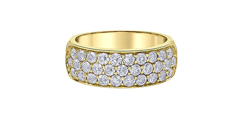 10K Yellow Gold 1.50cttw Diamond Band