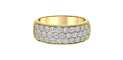 10K Yellow Gold 1.50cttw Diamond Band