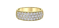 10K Yellow Gold 1.50cttw Diamond Band