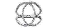 10K White Gold 0.45cttw Diamond Ring, 6.5 - /