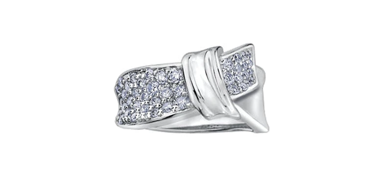 10K White Gold 0.70cttw Diamond Ring