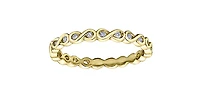10K Yellow Gold 0.075cttw Diamond Infinity Ring