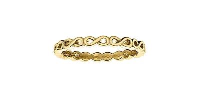 10K White or Yellow Gold Infinity Ring - /