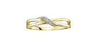 10K Yellow Gold 0.03cttw Diamond Ring