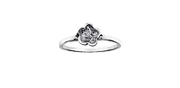 10K White Gold 0.01cttw Diamond Ring