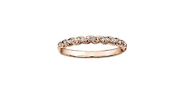 10K Rose Gold 0.08cttw Diamond Ring - 4.5
