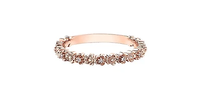 10K Rose Gold 0.017cttw Diamond Ring