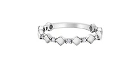 10K White Gold 0.10cttw Diamond Ring