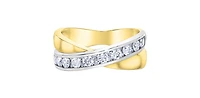 10K 2 Tone Gold 0.74cttw Diamond Ring