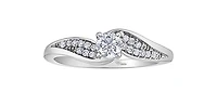 14K White Gold 0.34cttw Diamond Ring - / 4.5