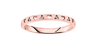 10K Rose Gold 0.02cttw Diamond Ring - 4.5