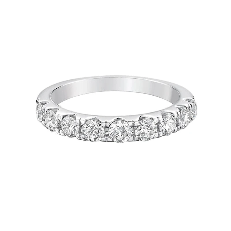 14K Rose Gold Platinum diamond band