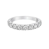 14K Rose Gold Platinum diamond band
