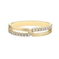 10K Yellow Gold 1/4ct twt diamond wedding band - 4.5