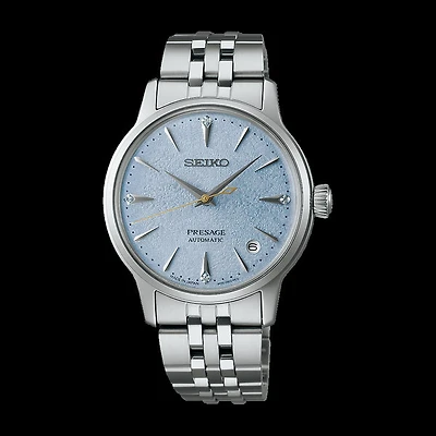 Seiko Presage ‘Frozen Skydiving’ Diamond Cocktail Time 34mm  SRPL61J1