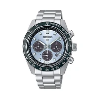 Seiko Prospex Speedtimer Solar Chronograph with Light Blue Dial  SSC935P1- Shipping Immediately