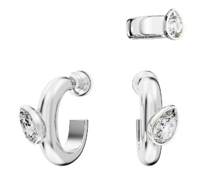Swarovski Dextera Hoop earrings with ear cuff, Set (3), Discontinued - 5671192