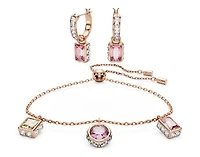 Swarovski Stilla set, Mixed cuts, Multicolored, Rose gold-tone plated Discontinued - 5662923
