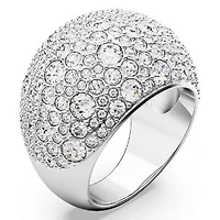 Swarovski Luna cocktail ring, Moon, White, Rhodium plated 5677133