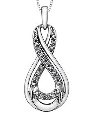 10K White Gold cttw Diamond Pendant