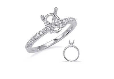 14K Oval Cut Diamond Ring