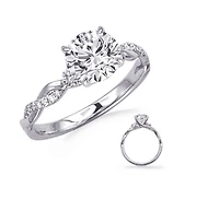 TRACKING - 14K Round Brilliant Cut Diamond Ring