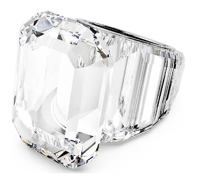 Swarovski - Lucent cocktail ring, Octagon cut, White - 5666588