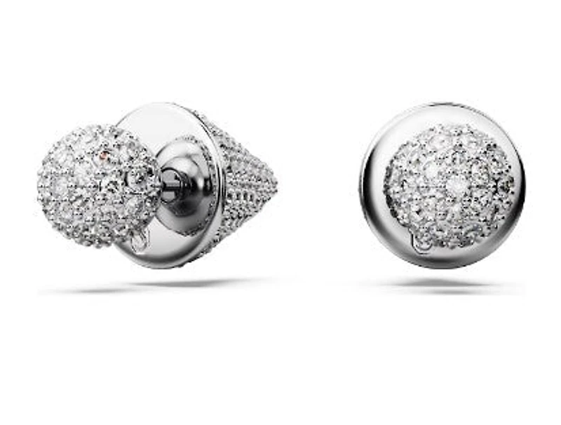 Swarovski -  Luna stud earrings, Moon, White, Rhodium plated - 5662284 - Discontinued