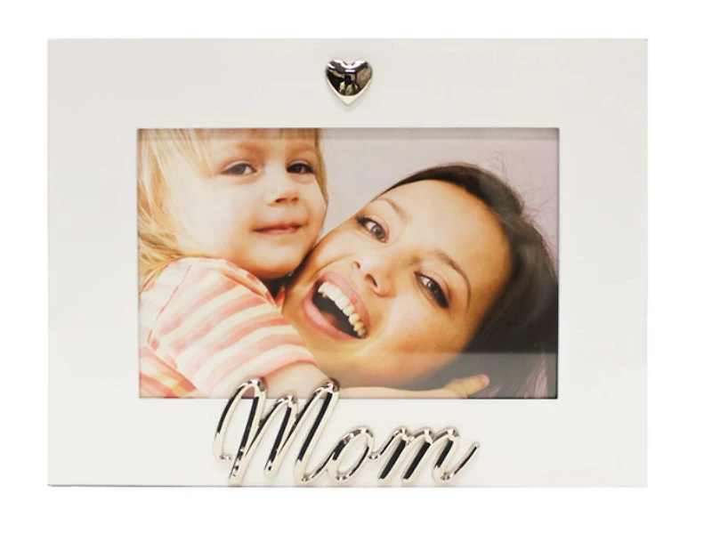 White Photo Frame with Mom