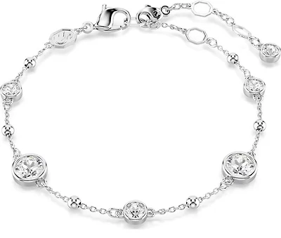 Swarovski - Imber bracelet, Round cut, White, Rhodium plated - 5696079