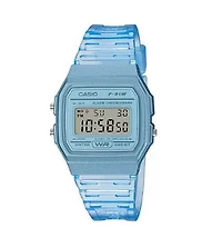 Casio Quartz Watch with Resin Strap, POP Collection Blue, Model: F-91WS-2CF