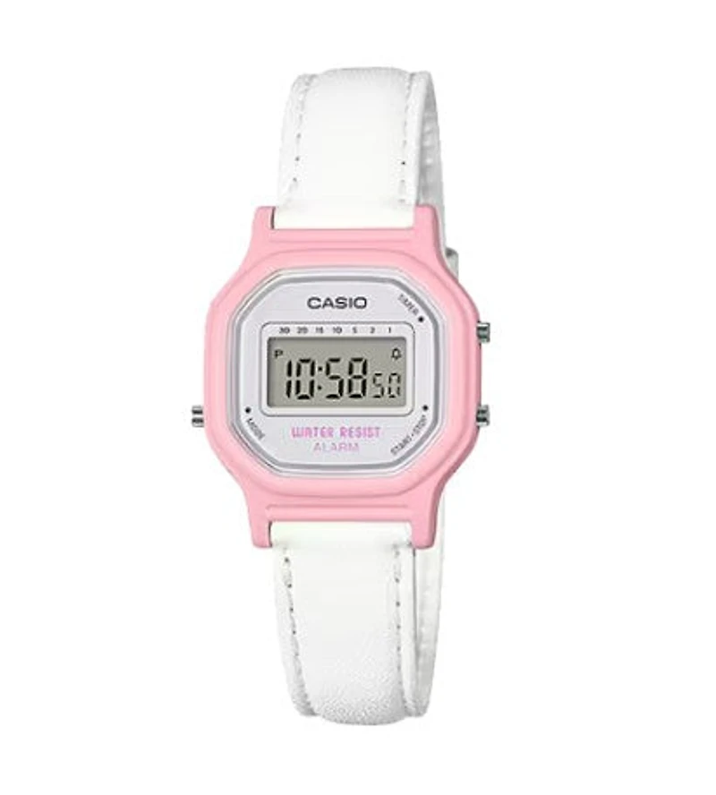 Casio Classic Digital Watch -LA11WL-4A - Pink and White