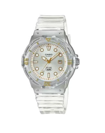 Casio Women's 'Dive Series' Quartz Transparent Resin Casual Watch LRW-200HS-7EVCF, Transparent (Clear)