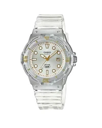Casio Women's 'Dive Series' Quartz Transparent Resin Casual Watch LRW-200HS-7EVCF, Transparent (Clear)